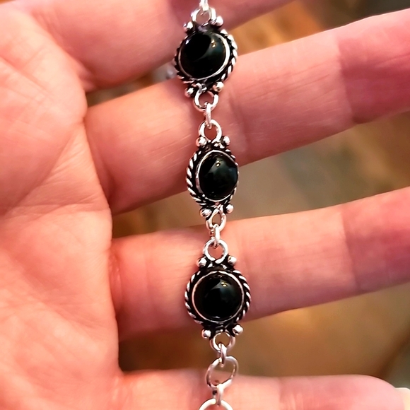 Hand Crafted Jewelry - Black onyx bracelet